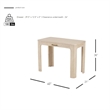 NPD Furniture Trevin KD Small Desk 1 Drawer in Weathered Sand