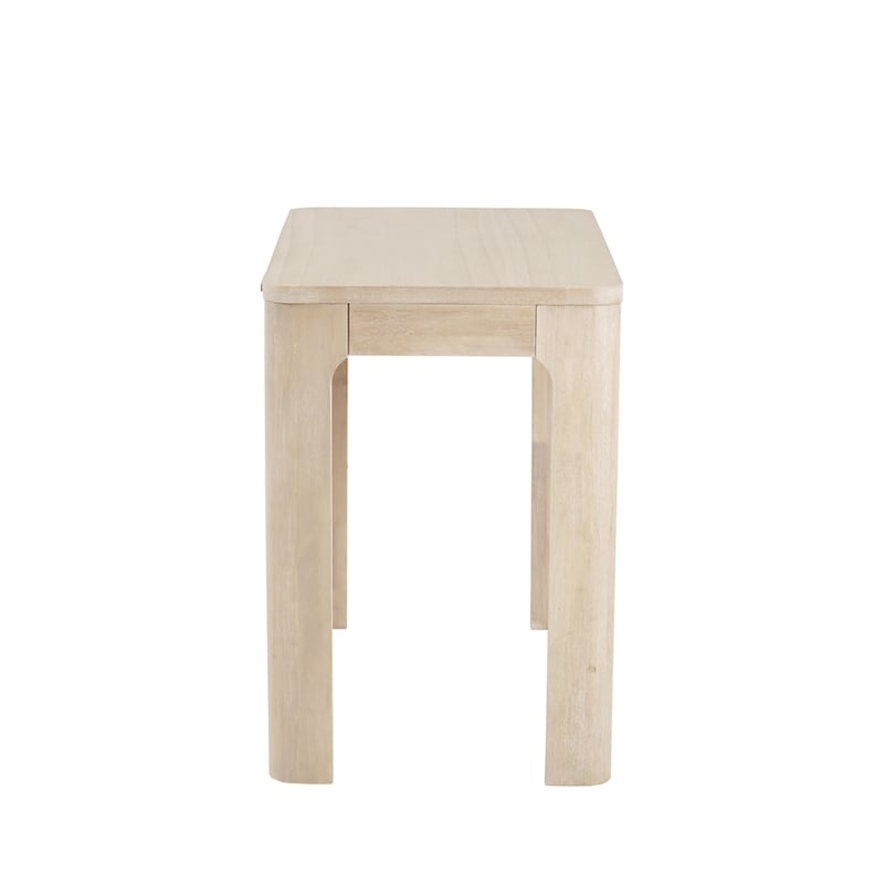 New Pacific Direct Trevin KD Small Desk 1 Drawer in Weathered Sand