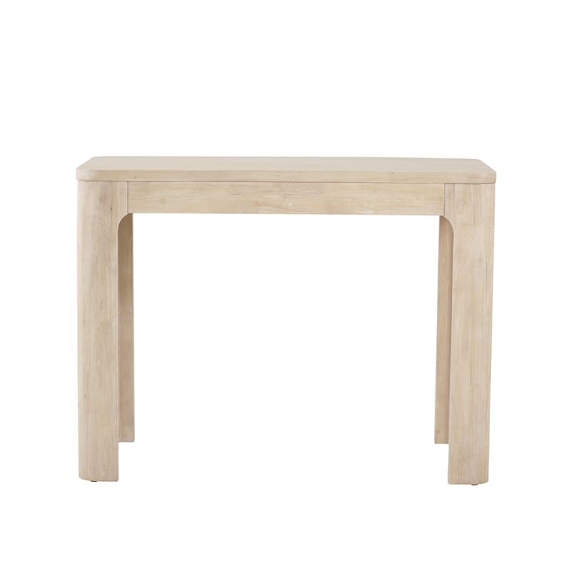 New Pacific Direct Trevin KD Small Desk 1 Drawer in Weathered Sand