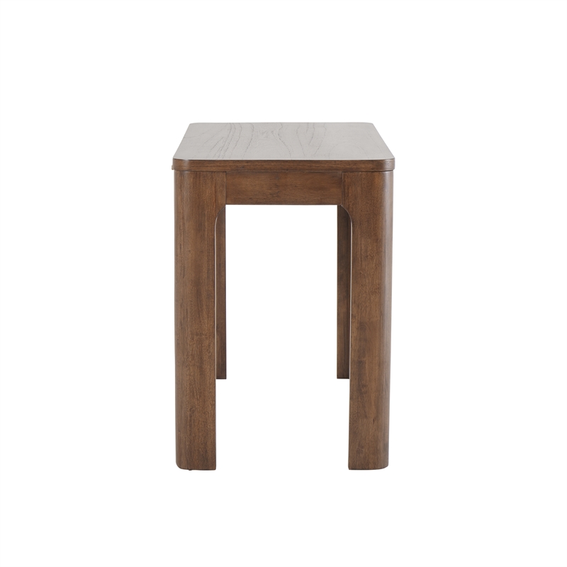 New Pacific Direct Trevin KD Small Desk 1 Drawer in Walnut