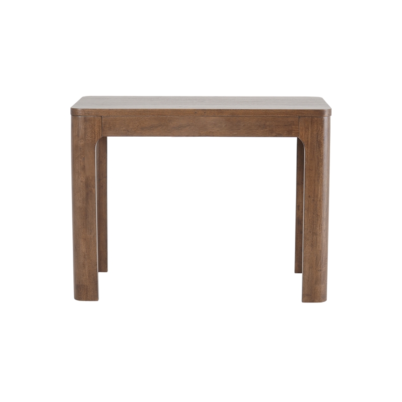 New Pacific Direct Trevin KD Small Desk 1 Drawer in Walnut