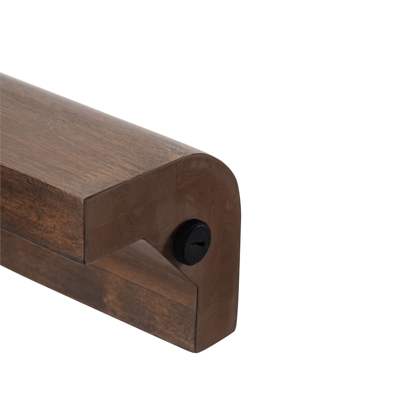 New Pacific Direct Trevin KD Small Desk 1 Drawer in Walnut