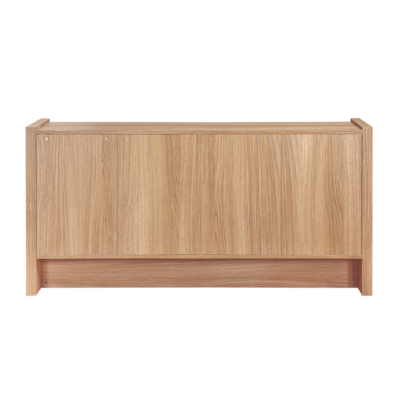 NPD Furniture Fortville KD Dresser 6 Drawers in Light Oak
