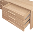 NPD Furniture Fortville KD Dresser 6 Drawers in Light Oak