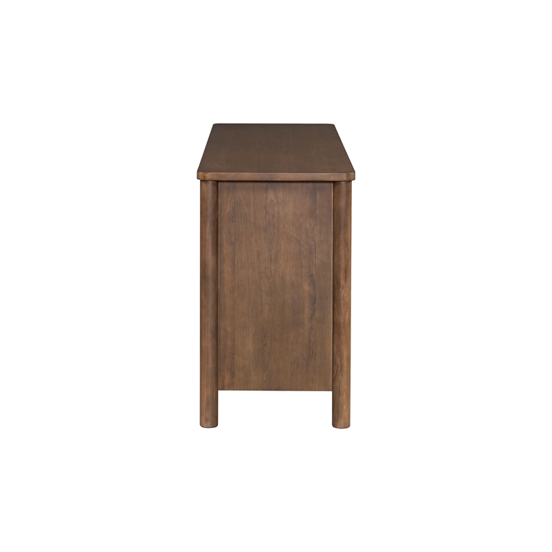 New Pacific Direct Bloomfield Dresser 6 Drawers in Dark Walnut