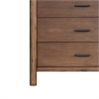 NPD Furniture Bloomfield Dresser 6 Drawers in Dark Walnut
