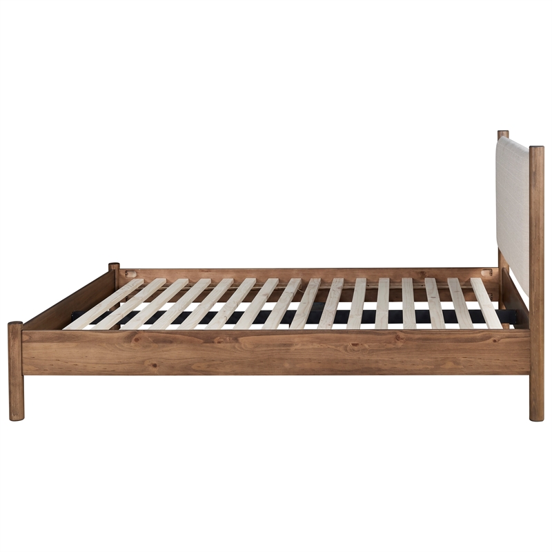 NPD Furniture Bloomfield KD Queen Bed Set in Dark Walnut