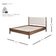 NPD Furniture Bloomfield KD Queen Bed Set in Dark Walnut