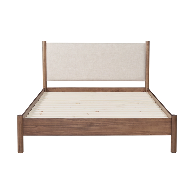 NPD Furniture Bloomfield KD Queen Bed Set in Dark Walnut