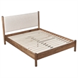 NPD Furniture Bloomfield KD Queen Bed Set in Dark Walnut