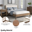 NPD Furniture Bloomfield KD Queen Bed Set in Dark Walnut