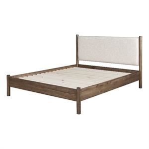 New Pacific Direct Bloomfield KD Queen Bed Set in Dark Walnut