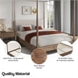 NPD Furniture Bloomfield KD Queen Canopy Bed Set in Dark Walnut