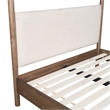 NPD Furniture Bloomfield KD Queen Canopy Bed Set in Dark Walnut