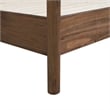 NPD Furniture Bloomfield KD Queen Canopy Bed Set in Dark Walnut