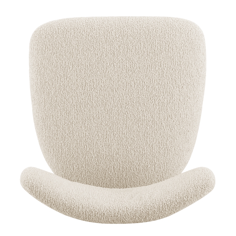 NPD Furniture Verna Boucle Counter Stool Black Frame in Palladian Beige