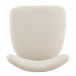 NPD Furniture Verna Boucle Counter Stool Black Frame in Palladian Beige