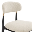NPD Furniture Verna Boucle Counter Stool Black Frame in Palladian Beige