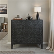 NPD Furniture Margie KD Cabinet 2 Doors in Brushstroke Black