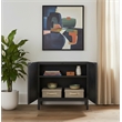 NPD Furniture Margie KD Cabinet 2 Doors in Brushstroke Black