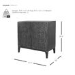 NPD Furniture Margie KD Cabinet 2 Doors in Brushstroke Black