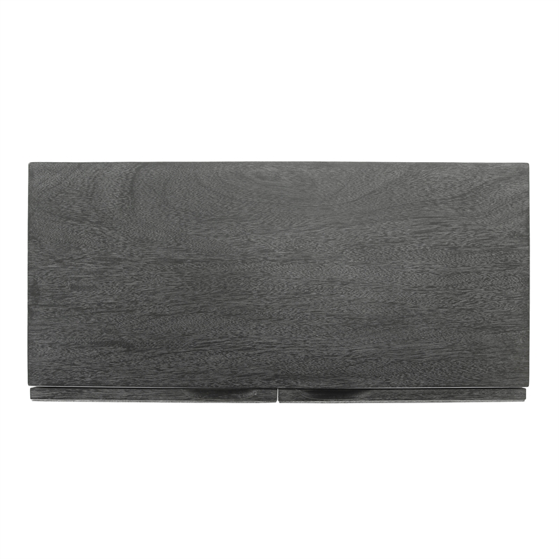 NPD Furniture Margie KD Cabinet 2 Doors in Brushstroke Black
