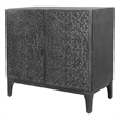 NPD Furniture Margie KD Cabinet 2 Doors in Brushstroke Black