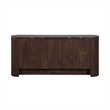 NPD Furniture Baron KD Sideboard 4 Doors in Midnight Marble/Coffee Brown
