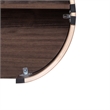 NPD Furniture Baron KD Sideboard 4 Doors in Midnight Marble/Coffee Brown