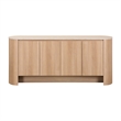 NPD Furniture Baron KD Sideboard 4 Doors in Travertine/Light Oak