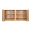 NPD Furniture Baron KD Sideboard 4 Doors in Travertine/Light Oak