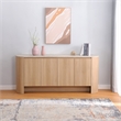 NPD Furniture Baron KD Sideboard 4 Doors in Travertine/Light Oak