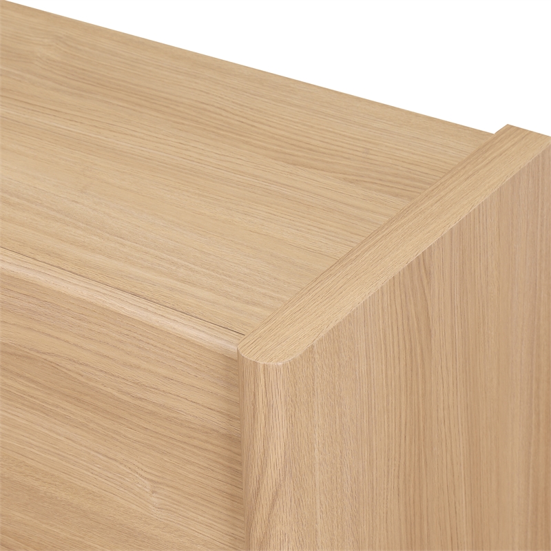 NPD Furniture Fortville KD Sideboard 4 Doors in Light Oak