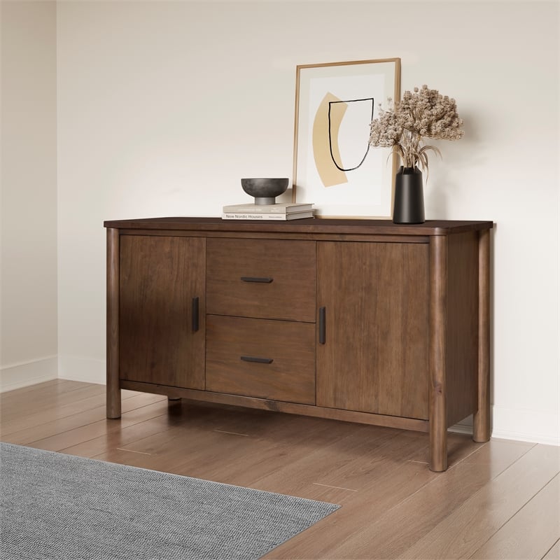 NPD Furniture Bloomfield Sideboard 2 Drawers + 2 Doors in Dark Walnut