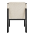 NPD Furniture Micah Boucle Dining Side Chair Black Frame in Palladian Beige