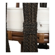NPD Furniture Shanaya Rattan Accent Arm Chair w/ Abaca in Cane Brown