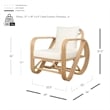 New Pacific Direct Aimara Rattan Accent Arm Chair in Natural