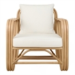 New Pacific Direct Aimara Rattan Accent Arm Chair in Natural