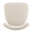 NPD Furniture Verna Boucle Dining Side Chair Black Frame in Palladian Beige