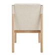 NPD Furniture Micah Boucle Dining Side Chair NWO Frame in Palladian Beige