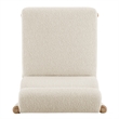 NPD Furniture Micah Boucle Dining Side Chair NWO Frame in Palladian Beige