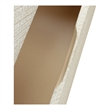 NPD Furniture Lotie KD Nightstand/Side Table 2 Drawers Walnut Legs in White