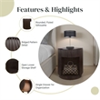 NPD Furniture Truro Round Nightstand/Side Table in Dark Brown