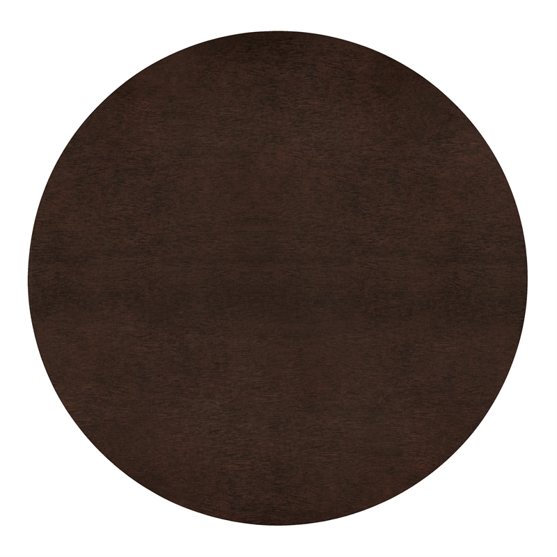 NPD Furniture Londyn KD Round Coffee Table in Dark Brown