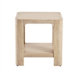 NPD Furniture Trevin KD Side/End Table with Open Shelf in Weathered Sand