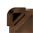 NPD Furniture Trevin KD Side/End Table with Open Shelf in Walnut