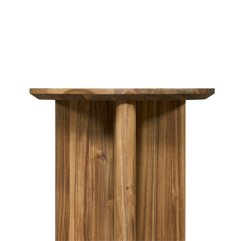 NPD Furniture Petrilio KD Side/End Table in Hazelnut Brown