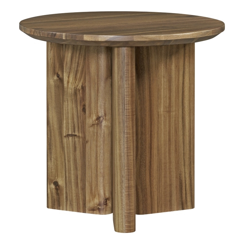 NPD Furniture Petrilio KD Side/End Table in Hazelnut Brown