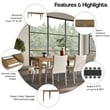 New Pacific Direct Hereford KD Butterfly Dining Table w/ 22