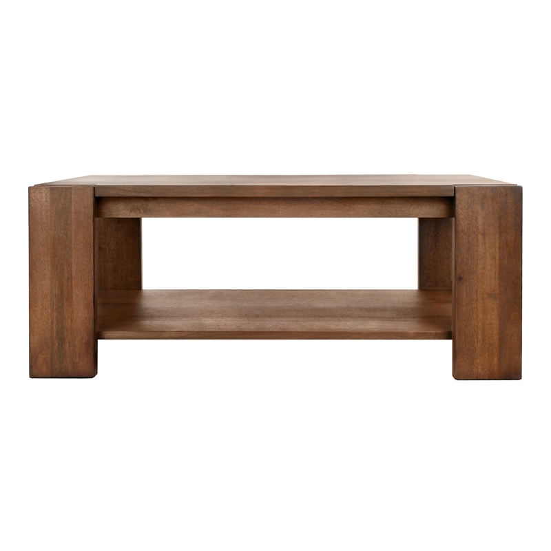 NPD Furniture Morton KD Rectangular Coffee Table in Rustic Walnut